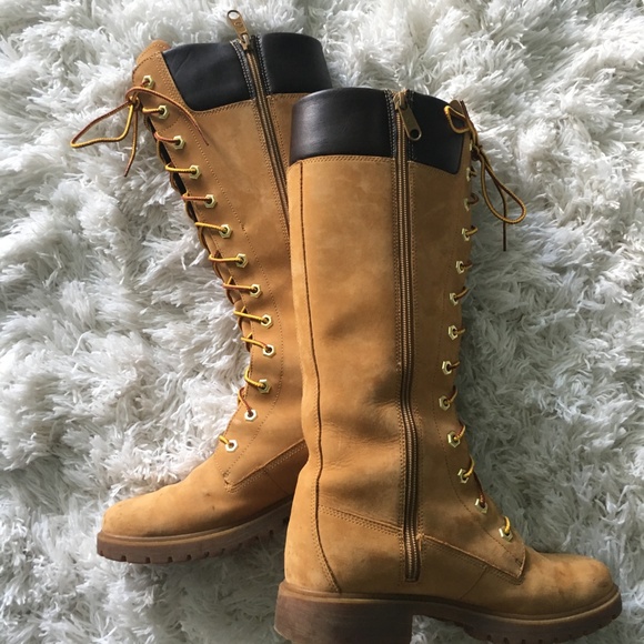 timberland women's 14 premium lace up boots